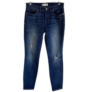 Madewell Skinny Skinny Whiskering Distressed Jeans Size 28